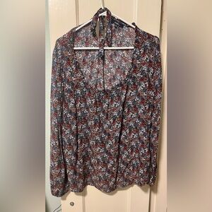 4/$25 Angels Multicolor Floral Blouse